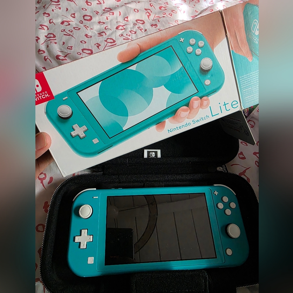 Nintendo Switch Lite with red case